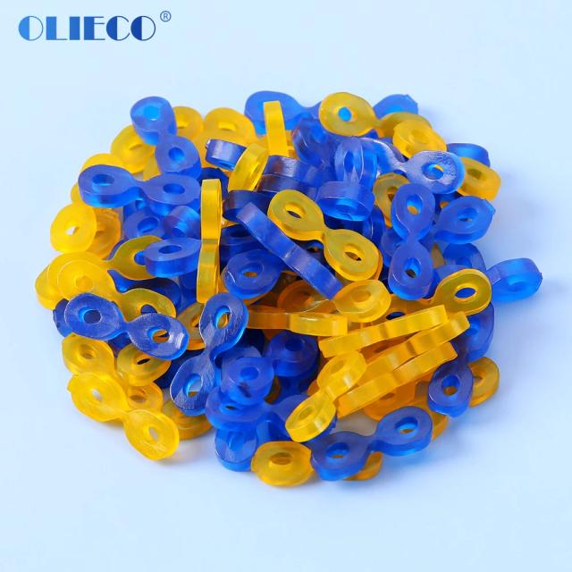 OLIECO 60Pcs Dental Elastic Rubber Fixing Wedges Matrix Matrices Dam Composite Tooth Separator Dentistry Accessory Tools on Productcaster.