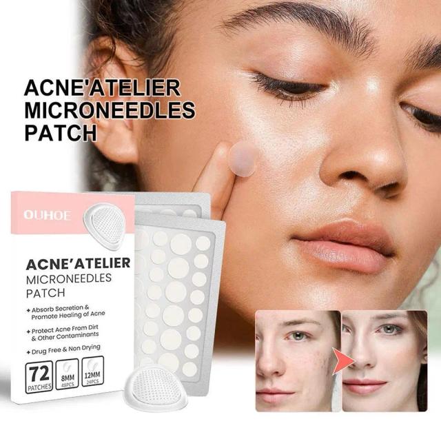 1 Box Pro AcneAtelier Microneedles Patch Acne Pimple Patch Spot Treatment For Zits Blemishes Repair Soothing Skin Face Patc K8C9 on Productcaster.