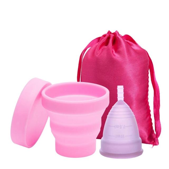 Medical Grade Silicone Menstrual Cup Sterilizer Feminine Hygiene Menstrual Cup Sterilizing Menstrual Period Cup for Women Lady on Productcaster.