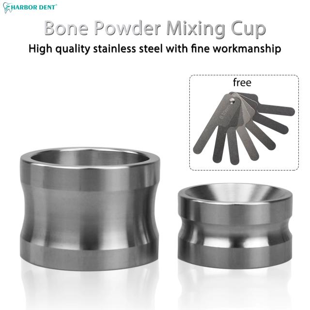 Dental Bone Meal Mixing Cup Stainless Steel Bone Meal Bowl Dentist-assisted Dental Implant Equipment on Productcaster.