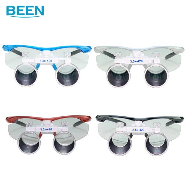 Dental Loupes Surgical Magnifying Glass 2.5X 3.5Xsurgical Magnifier Binocular Magnifying Glass Working Head Mounted Lighting on Productcaster.