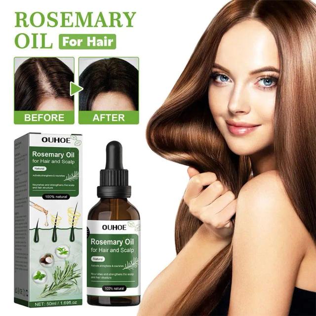 50ml Hair Care Rosemary Aroma Oil For Dry Scalp Stimulates Nourishing Hair Care Essential Oil Effective Anti-hair Loss For Women on Productcaster.