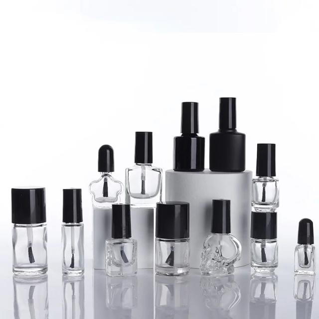 1pc 2ml5ml10ml15ml Sub-packed Nail Polish Bottle Nail Gel Empty Bottle with Brush Glass Empty Blending Bottle Touch-up Container on Productcaster.