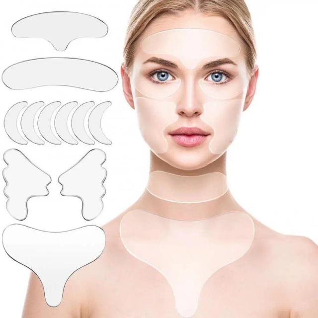 Silicone Transparent Removal Patch Reusable Anti Wrinkle Chest Pad Face Skin Care Anti Aging Face Forehead Neck Hand Lifting Too on Productcaster.