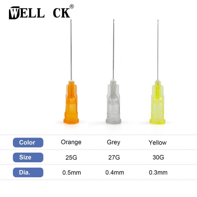 100pcs Dental Endo Irrigation Needle Tip 25G/27G/30GA 30G End-Closed Side Hole Endo Syringe Root Canal Washing Needle Tip on Productcaster.