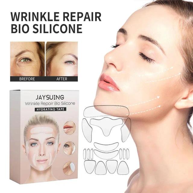 Anti-Wrinkle Pad Neck Forehead Line Removal Gel Patch Silicone Firming Sticker Breathable Chin Anti-Aging Lifting Up Reusab X1B6 on Productcaster.