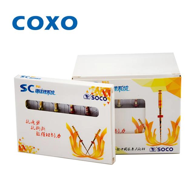 COXO SOCO SC PRO Dental Root Canal File Heat-Activated Rotary Nitinol Tooth Pulp Files Thermally Activated Nickel-Titanium on Productcaster.