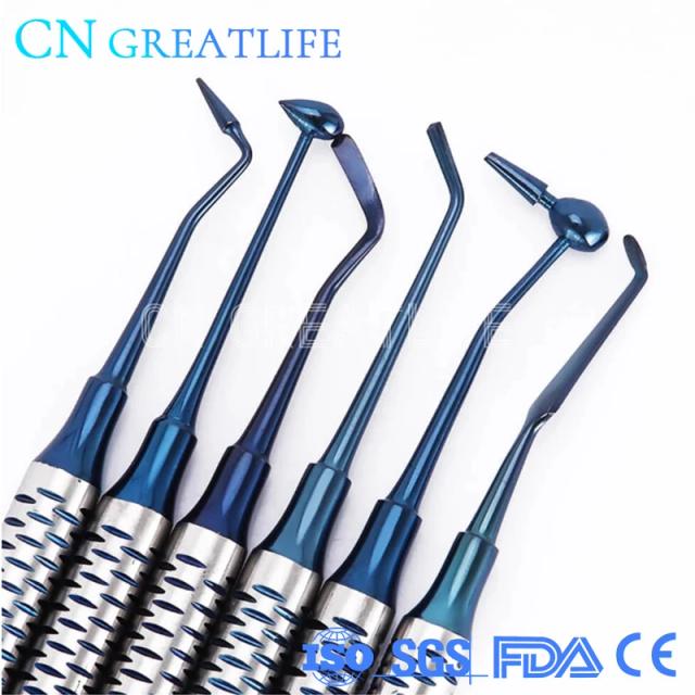 GreatLife Dent Head Resin Filler Set Dental Composite Resin Filling Spatula Titanium plated thick handle Restoration Instrument on Productcaster.