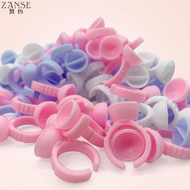 ZANSE Disposable Eyelash Extension Glue Ring Cup Tattoo Pigment Holder Container Lash Tools Supplier on Productcaster.