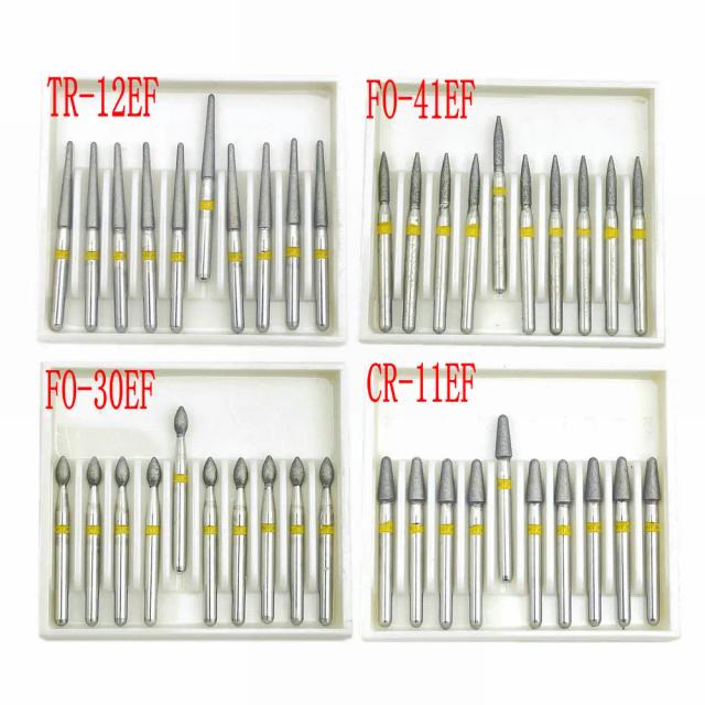 1.6mm Shank Dental Diamond Burs Drill FG Dia-burs for High Speed Handpiece Burs Dentist Drills 10pcs/box on Productcaster.