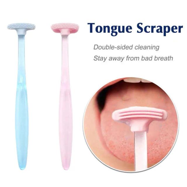 New Soft Silicone Tongue Scraper Fresh Mouth Breath Cleaner Personal Cleaning Care Tongue Hygiene Oral Coated Brush Tool D5U9 on Productcaster.