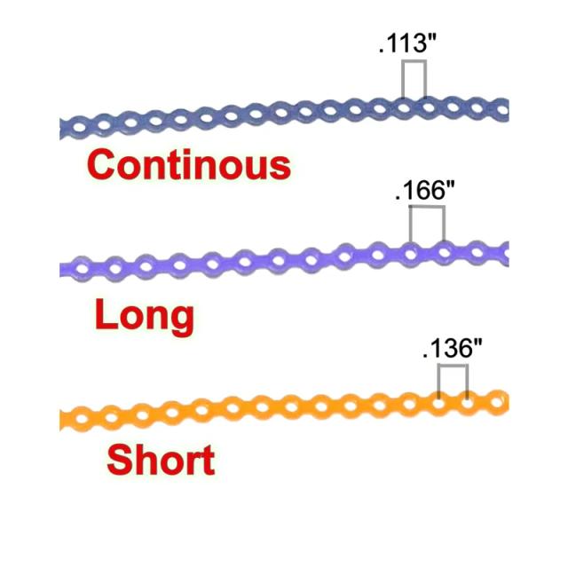 Continous Size Elastics Power Chain on Productcaster.