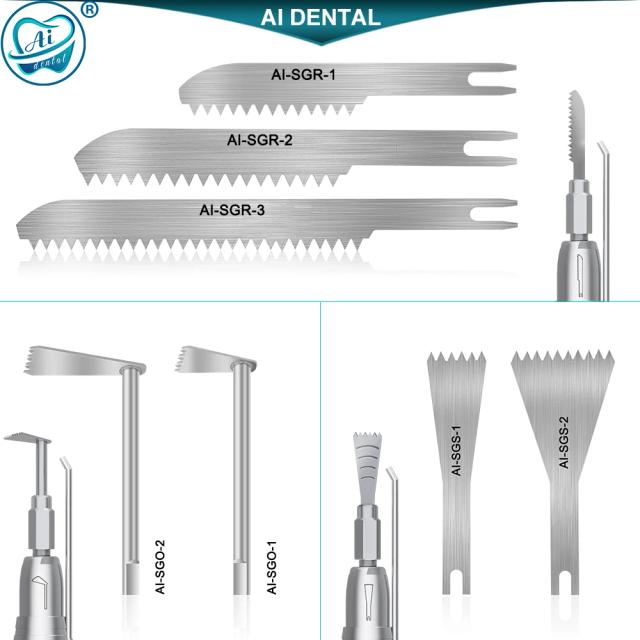 Dental Accessories Micro Saw Handpiece Saw Blades Bone Cutting Material Compatible AI-SGR-D/SGO-T/SGS-Y 1pcs on Productcaster.