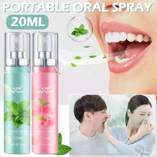 20ML Fruity Breath Refreshing Spray Long Lasting Breath Cleaning Breath Cleaner Remove Portable Freshener R1V5 on Productcaster.