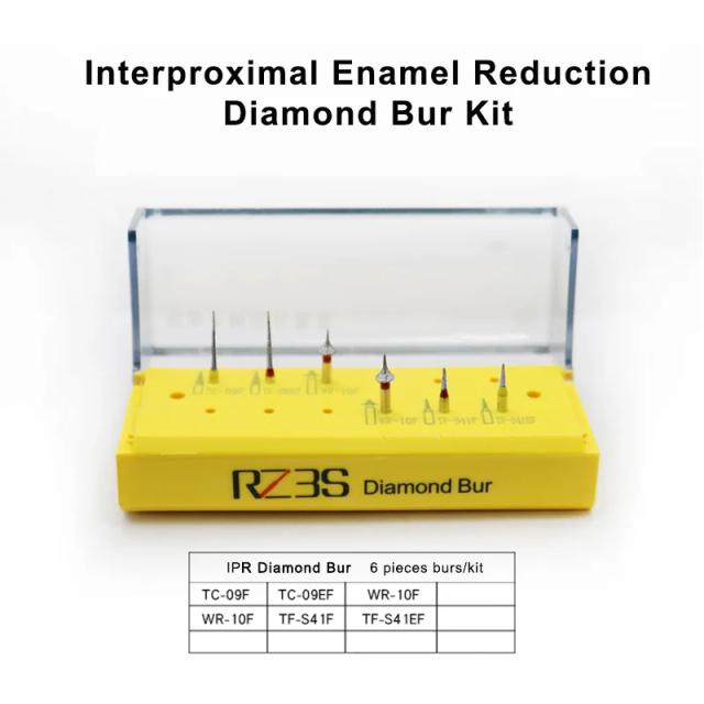 ResyDental Interproximal enamel reduction IPR Diamond Bur Kit 6 pcs Bur+Sterilization Holder on Productcaster.