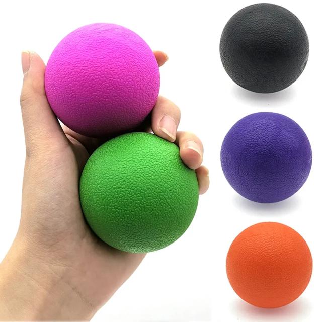 TPE Fascia Ball Lacrosse Muscle Relaxation Exercise Sports Fitness Yoga Peanut Massage Ball Trigger Point Stress Pain Relief on Productcaster.