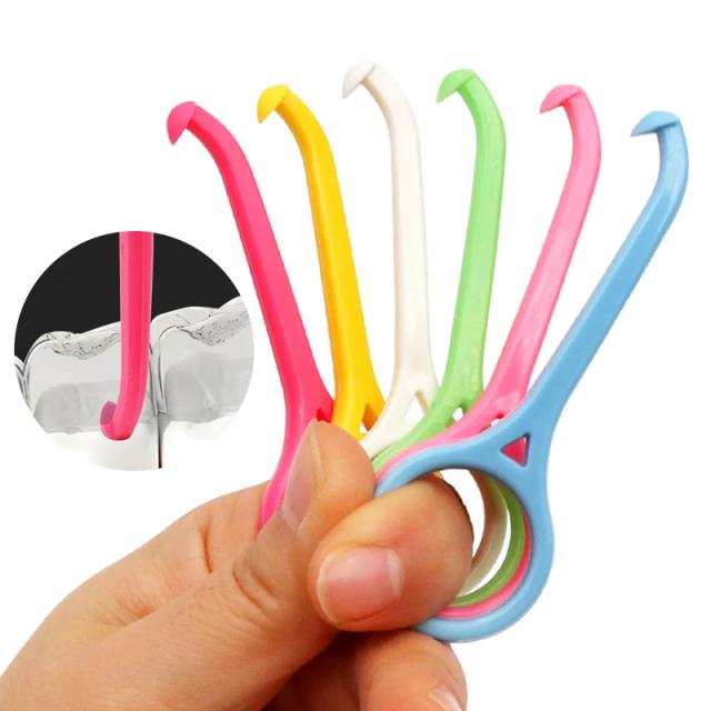 1pc/6pcs Dental Removal Plastic Hook Remove Invisible Removable Braces Tool Orthodontic Aligner Clear Aligner Oral Care on Productcaster.