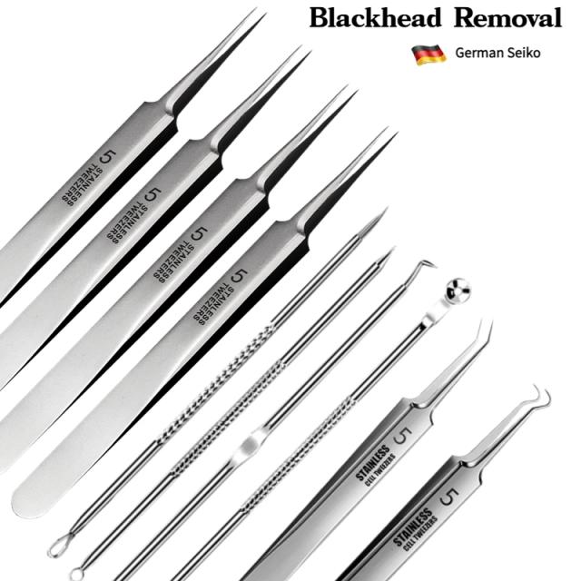 Acne Blackhead Removal Needles Pimples Blackhead Clip Tweezers Black Head Pore Cleaner Deep Cleansing Tool Face Skin Care Tool on Productcaster.