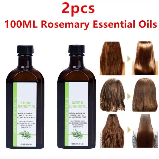 2X Rosemary Essential Oils 100ml Plant Rosemary Oil Cleansing Rosemary Essential Hair Oil For Hair Regrowth Rosemary Oil on Productcaster.