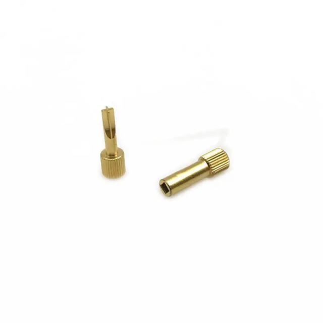 1pc Dental Screw Post Key Dental Material Dental Gold Plated Tapered Conical Screw Post Key on Productcaster.