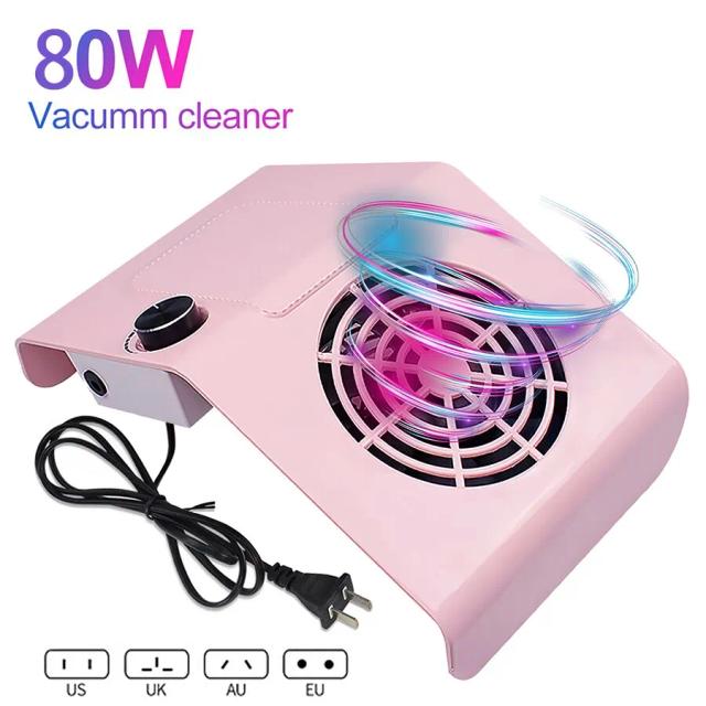 Nail Vacuum Cleaner 40w High Power Dust Extractor For Nail Low Noise Nail Dust Collector Absorber for Gel Nails Polishing Filing on Productcaster.