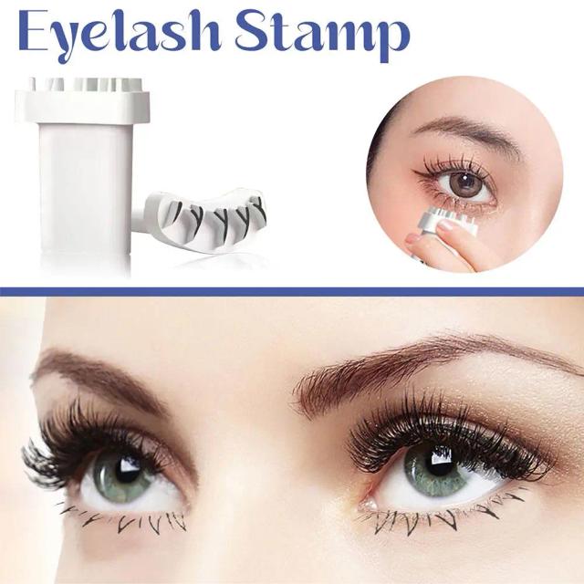 DIY Lower Lashes Extensions Stamp False Eyelash Tattoo Stickers Eyelash Aid V-shaped Hand Eyelashes Eye Makeup Tools For Wo Y5A7 on Productcaster.