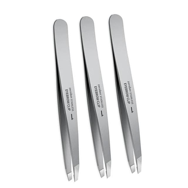 Eyebrow Tweezer Stainless Steel Slanted Eye Brow Clips Hair Removal Makeup Tools Eyelashes Extension Double Eyelid Application on Productcaster.