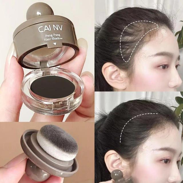 Hairline Filling Powder Hair Fibers for Thinning Hair Waterproof Hair Shading Sponge Shadow Powder Cover Gray Hair Root Hair on Productcaster.