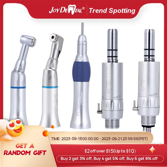 JOY DENTAL Low Speed Handpiece Push Button/Latch Type 2/4 Holes Air Motor Autoclavable 135°C on Productcaster.