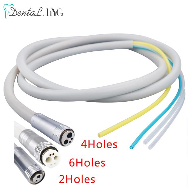 Dental High Speed Handpiece 2/4 / 6 Holes Handpiece Hose Tube With Connector For High/Low Speed Handpiece Dentist Materials on Productcaster.