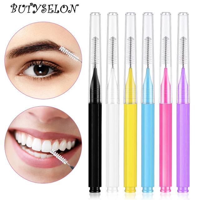 10/20Pcs Mini Eyebrow Brush Brow Perm Microbrush Disposable Brow Lifting Applicators Bendable Eyelash Extension Comb Makeup Tool on Productcaster.