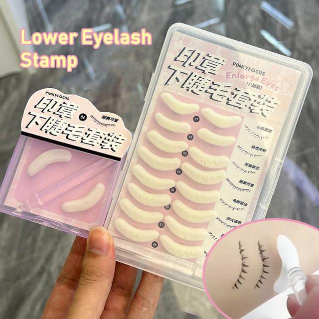 Silicone Eyelash Stamps Tool Natural Lower Eyelash Stamping Templates Lash Outline Makeup Seal False Lashes Painting Extensions on Productcaster.