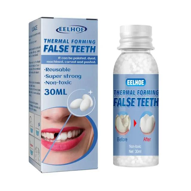 Temporary Tooth Repair Beads Teeth And Gap False Teeth Solid Glue Gap Filling Teeth Glue Role-Playing DIY Hole Broken Teeth on Productcaster.