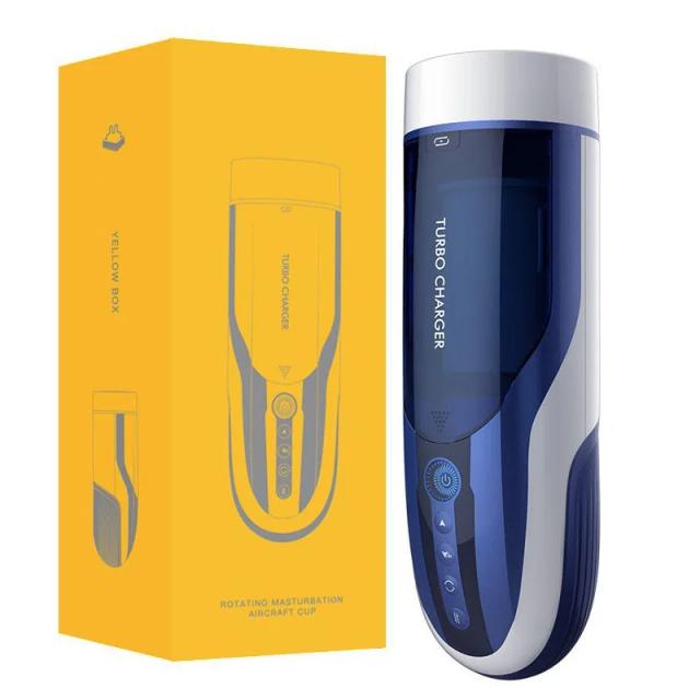 Automatic Rotation Male Masturbator Piston Retractable Rotate Voice Vibrator Sex Toys Masturbation Vagina Cup For Men on Productcaster.