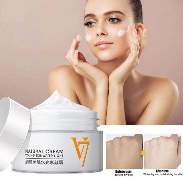 40g V7 Toning Light Face Cream Moisturizing Whitening Essence Care Anti Wrinkle Cream Face Day Anti-aging on Productcaster.