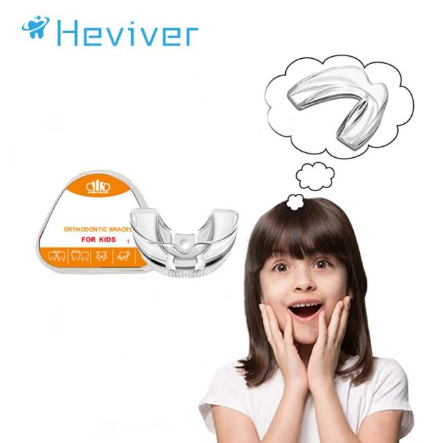 Heviver Kids Mouth Guard for Grinding Teeth Clenching Stops Bruxism Tray Sport Athletic Mouth Guard Orthodontic Braces for Sleep on Productcaster.