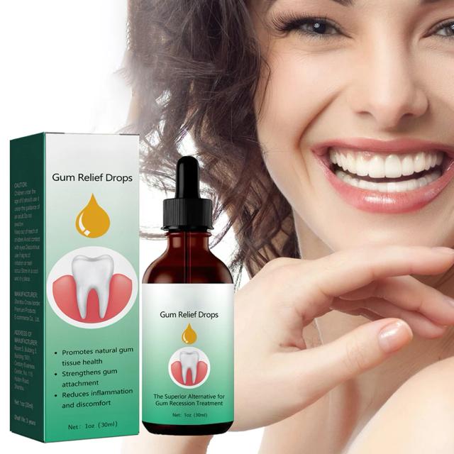 30ml Gums Repair Drops Inflammation Discomfort Reduces Teeth Liquid Oral Cleaning Gingival Repair Drops on Productcaster.