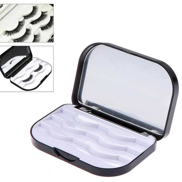 Makeup False Eyelashes Storage Organizer Box Travel Lashes Holder Case Contan on Productcaster.