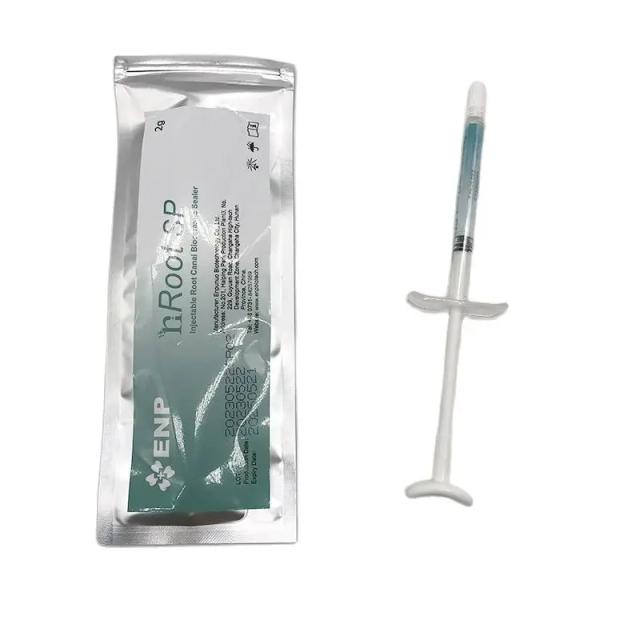 ENP nRoot Injectable Non-Staining Resin Free Root Canal Bioceramic Sealer 2g Pre-mixed Syringe + 15 Intra Canal Tips on Productcaster.