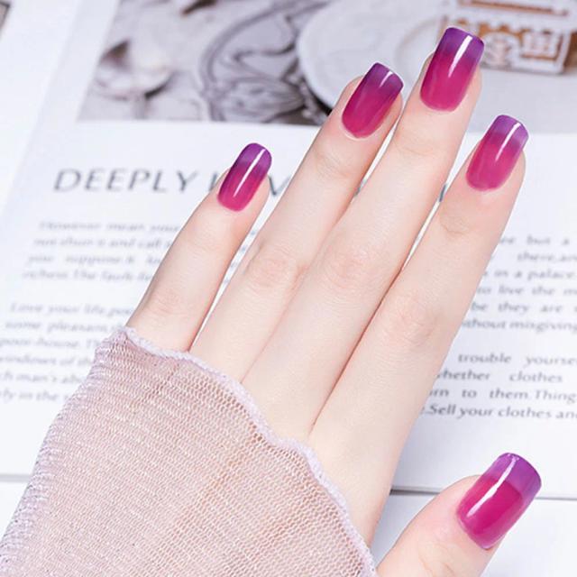 Fashion Temperature Color Changing Nails Polish High Pigmented DIY Gel Nails Polish Nail Art Product on Productcaster.