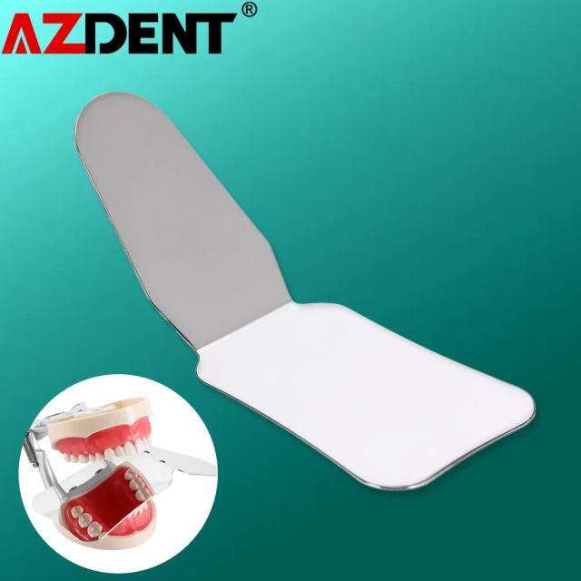 1pc Azdent Dental Stainless Steel Photography Mirrors Autoclavable Intra-Oral Orthodontic Reflector on Productcaster.