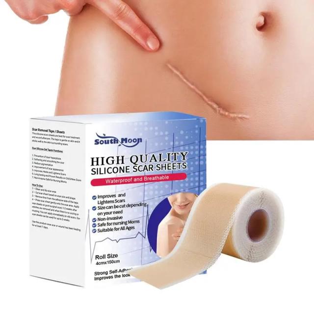 Skin Scar Patch Breathable Scar Removal Silicone Tape Invisible Self-adhesive Scar Patch Scar Healer Remover Scar Beauty Strips on Productcaster.