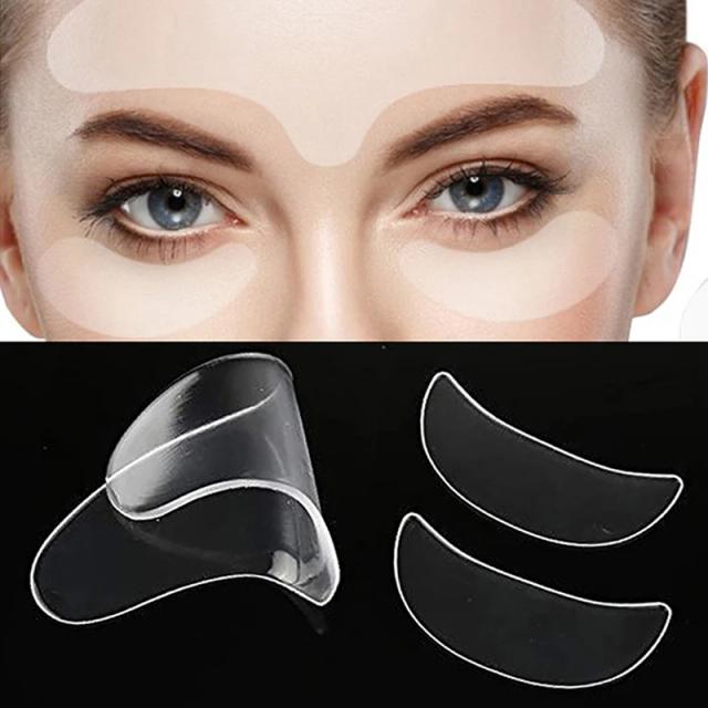 3 Pcs Anti Eye Forehead Invisible Anti-aging Face Pad Reusable Medical Grade Silicone Prevent Wrinkles Lines Patch on Productcaster.