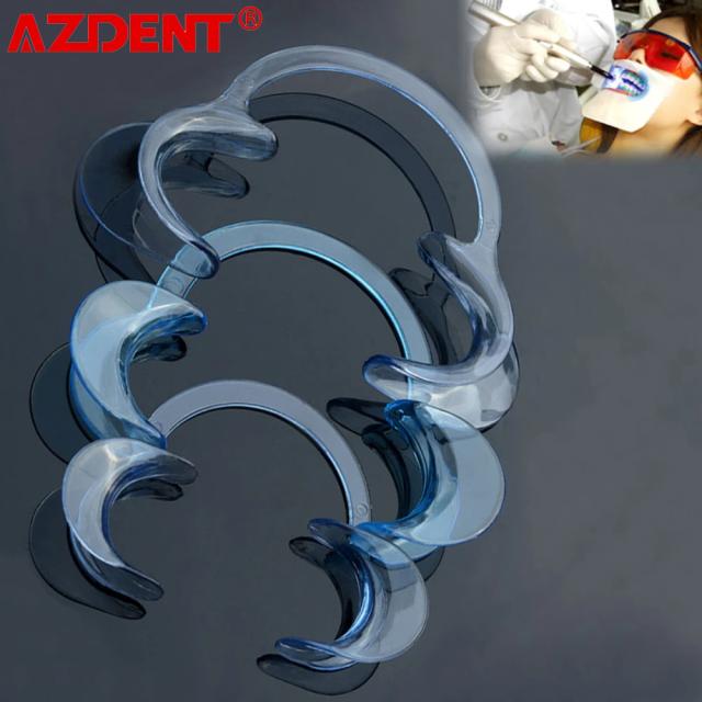 Dental Teeth Whitening Cheek Retractor C Shape Intraoral Cheek Lip Opener Orthodontic Teeth Mouth Opener Clear White Blue on Productcaster.