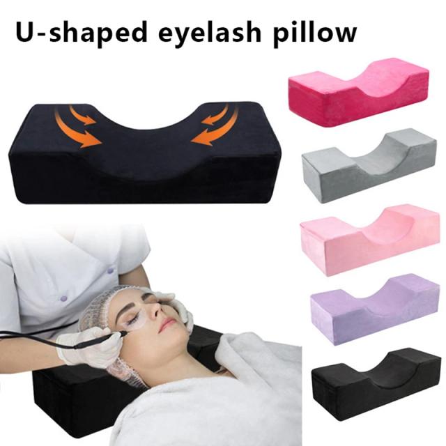 Professional Lash Pillow Neck Support Eyelash Pillow Soft Grafting Eyelashes Memory sponge Eyelash Extension Pillow Makeup Salon on Productcaster.