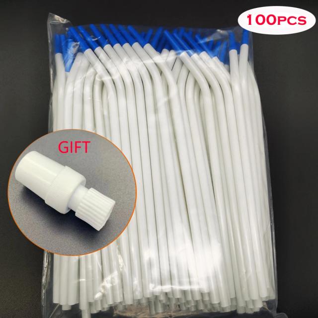 20Pcs/100Pcs Disposable Dental Surgical Aspirator Suction Tube Adaptor and Suction Tube Tips Clinic Tools on Productcaster.