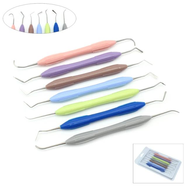 7pcs 1set Dental Composite Resin Filling Spatula Aesthetic Restoration Set Resin Filler Set Dental Tool Restoration Spatula Tool on Productcaster.