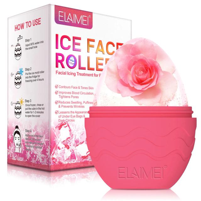 For Face Facial Massage Ice Mother's Day Gift Ice Mold For Face Reusable Silicone Face Roller Face Beauty Ice Ice Holder For on Productcaster.