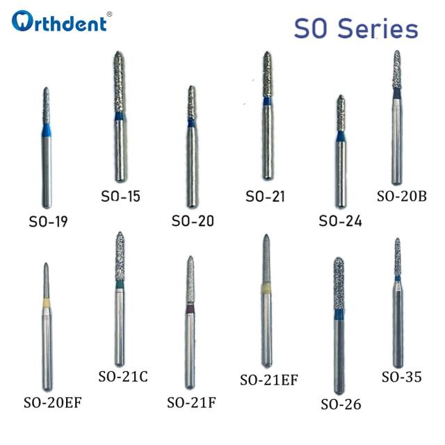 10 Pcs Dental Diamond Drill for Nails Emery Burs Dentistry Milling Cutters High Speed Hand Piece Dentist Strawberry SO Series on Productcaster.