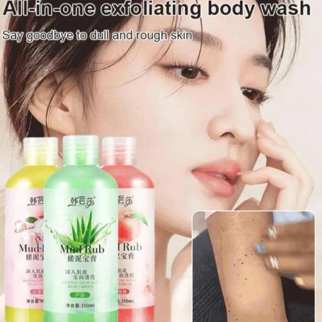 350ml Facial Scrub Exfoliating Cream Whitening Moisturizer Body Rub Peeling Mud Deep Gel Care Cleaning Skin Female And Male E1Q6 on Productcaster.